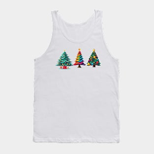 Christmas trees design Tank Top